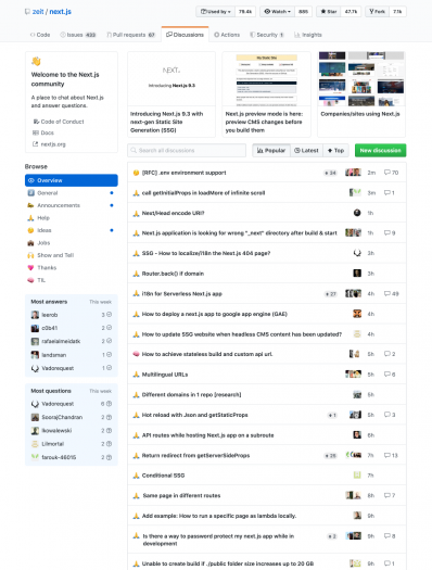 Github Discussions (Bild: Github)